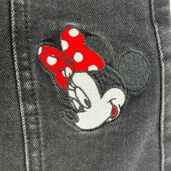 Disney Mini Mouse Embroidered Jean Button Up Skirt Girls Size Large - Picture 2 of 10